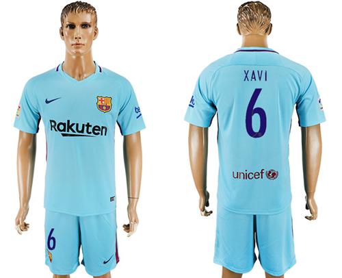 Barcelona #6 Xavi Away Soccer Club Jersey - Click Image to Close
